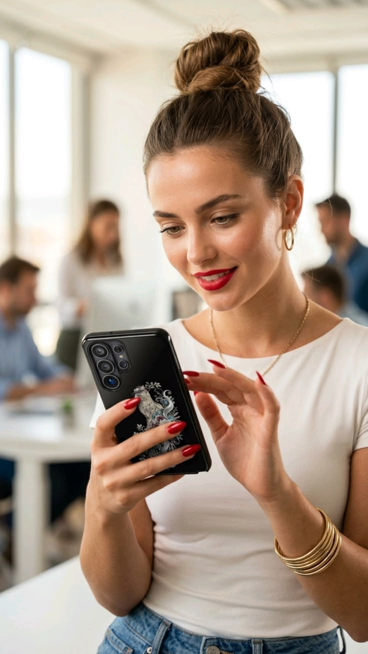 Woman using Matchr
